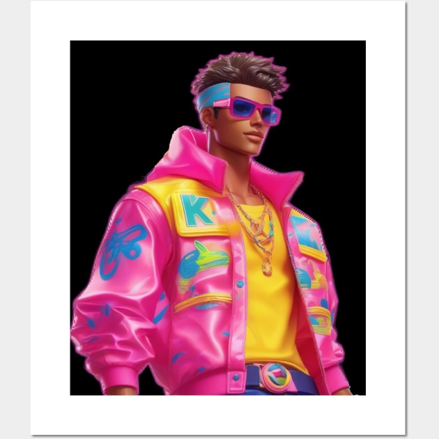 Ken Barbie Doll Funky 90's Outfit Wall Art by PLANTONE